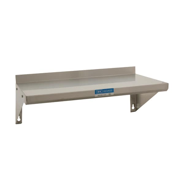 Shelf, Wall , 36"W X 12"D, S/S
